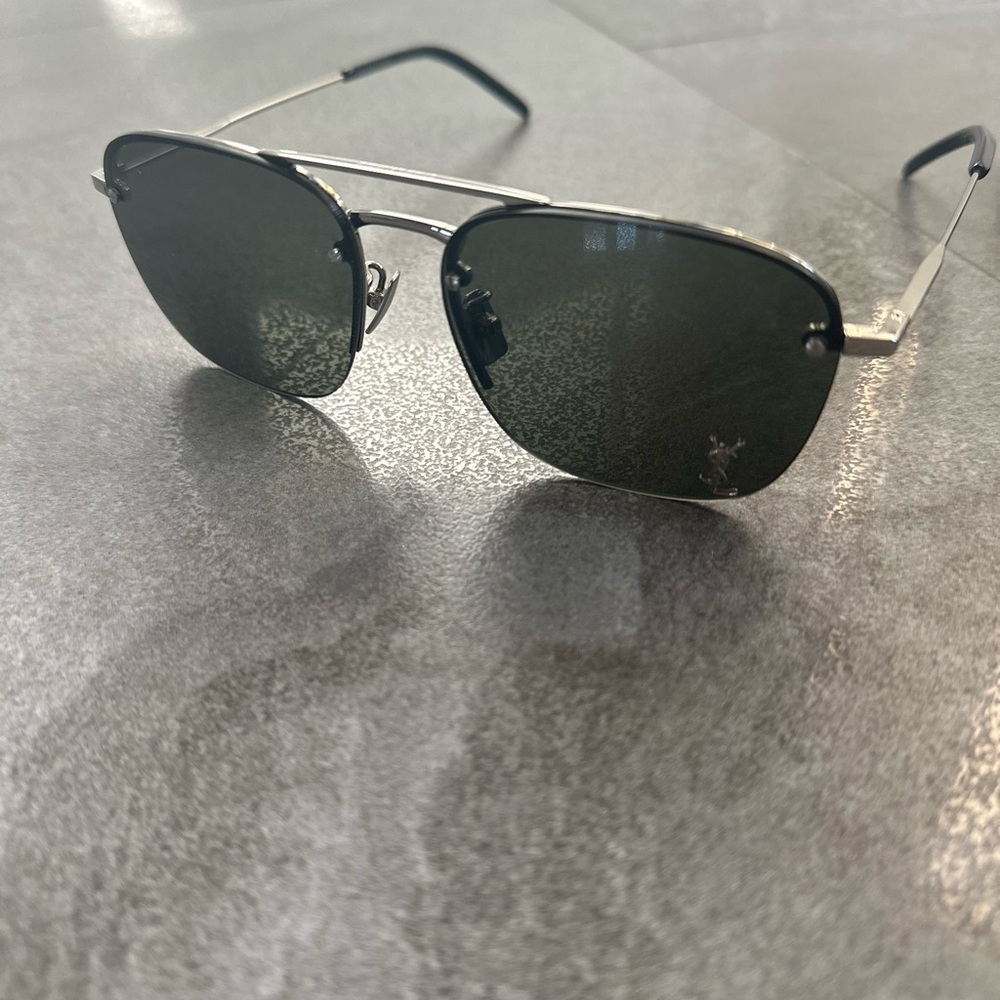 YSL Black Aviator Sunglasses